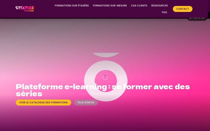 Screenshot of changethework.com