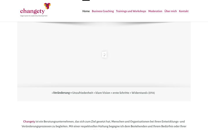 Screenshot of changety.com