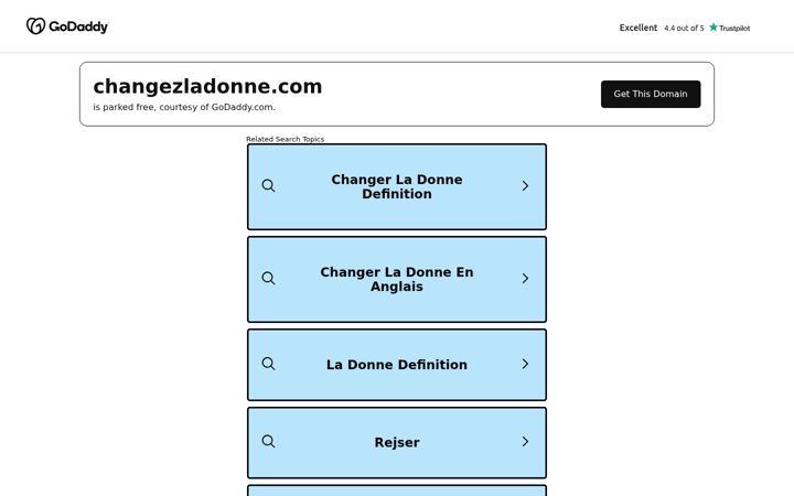 Screenshot of changezladonne.com