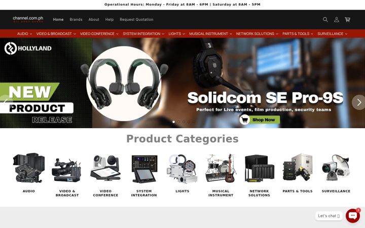 Screenshot of channel.com.ph