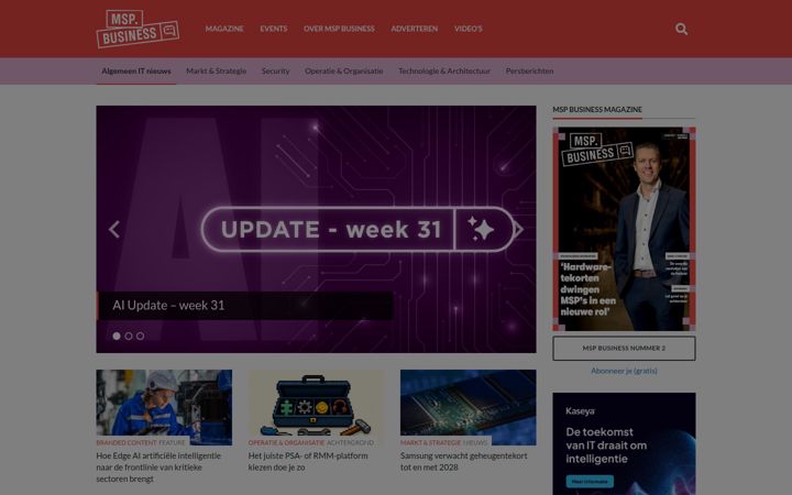 Captură de ecran a channelconnect.nl