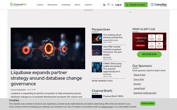 Screenshot of channele2e.com