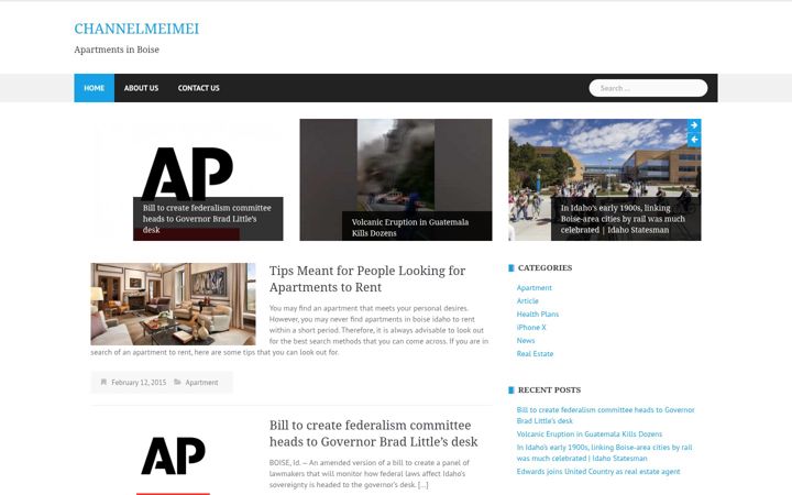 Screenshot of channelmeimei.com
