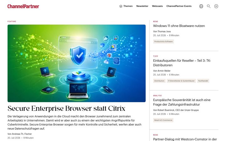 Screenshot of channelpartner.de