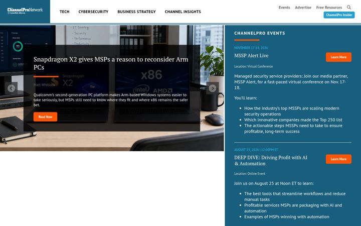 Screenshot of channelpronetwork.mobi