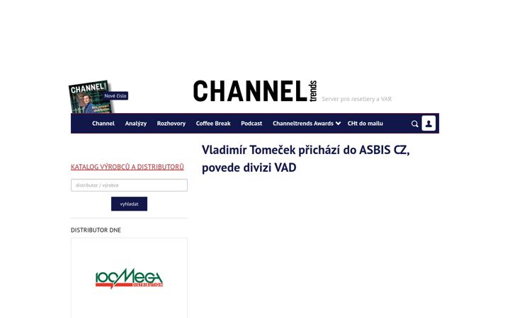 Captura de pantalla de channeltrends.cz