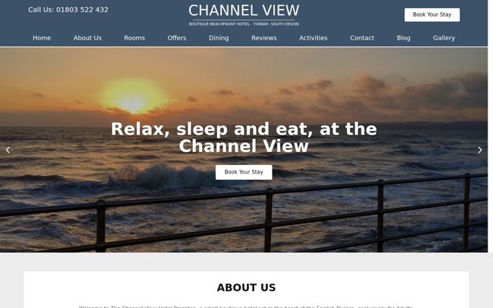 Screenshot of channelviewhotel.com