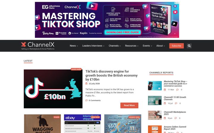 Screenshot of channelx.world