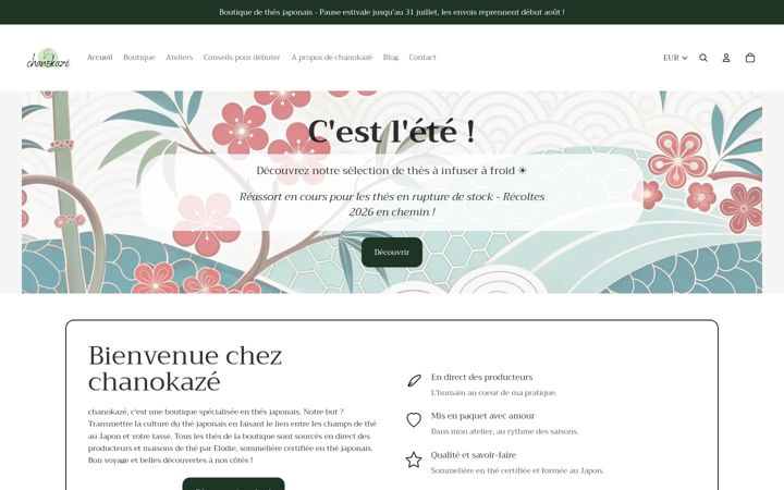 Screenshot of chanokaze.com
