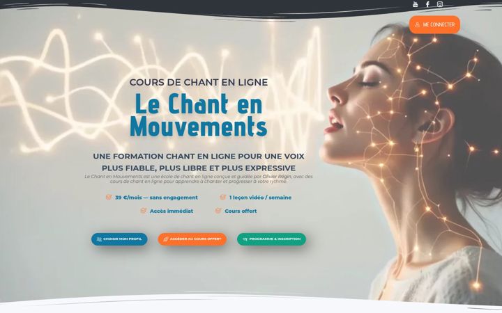 Captura de ecrã de chant-en-mouvements.fr