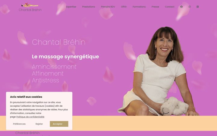 Screenshot of chantal-brehin.com