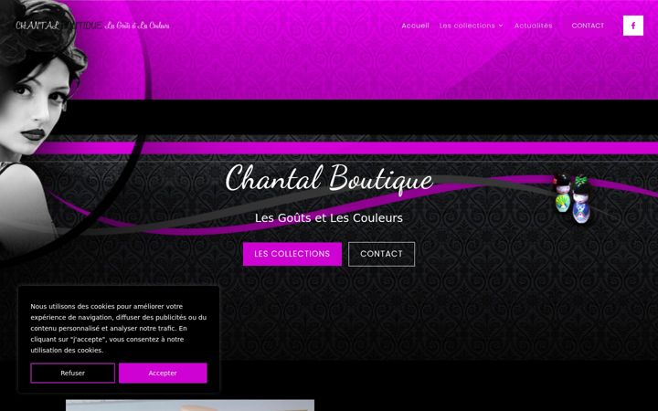 Captura de ecrã de chantalboutique.fr