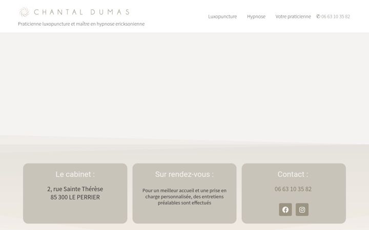 Captura de ecrã de chantaldumas.fr