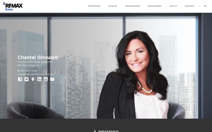 Captura de pantalla de chantalgirouard.ca