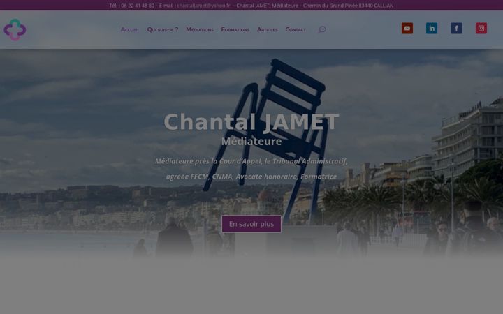 Captura de ecrã de chantaljamet.fr