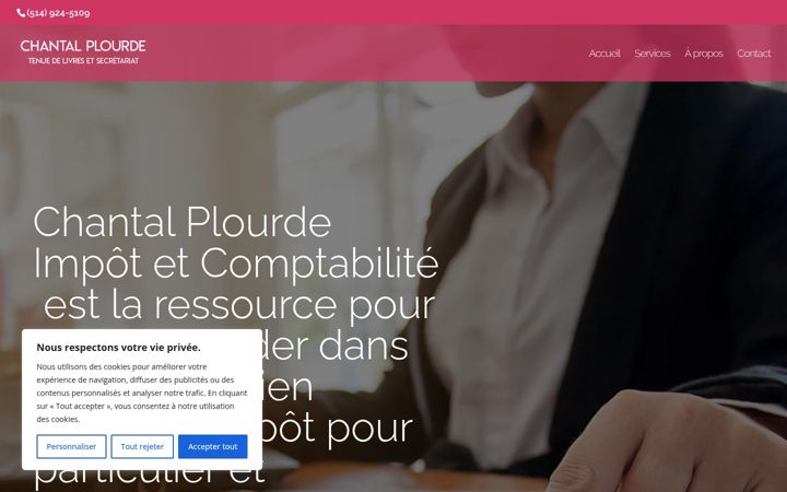 Screenshot of chantalplourde.com