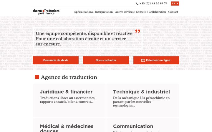 Screenshot of chantalpule-traductions.com