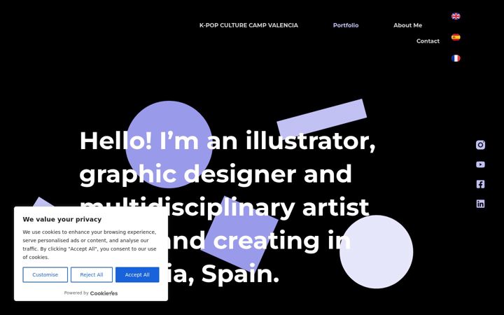 Screenshot of chantaltello.com