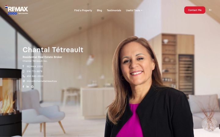 Captura de pantalla de chantaltetreault.ca
