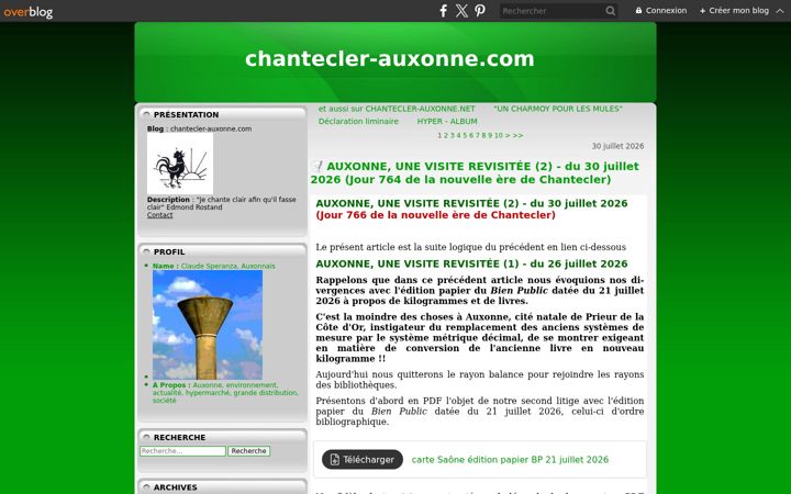 Screenshot of chantecler-auxonne.com