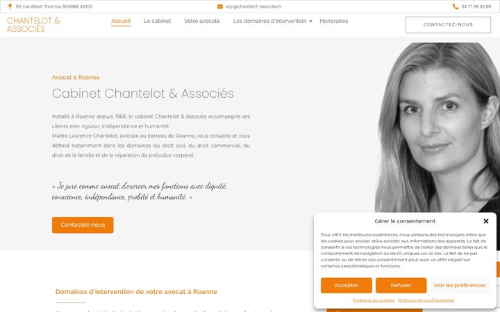 Captura de ecrã de chantelot-associes.fr