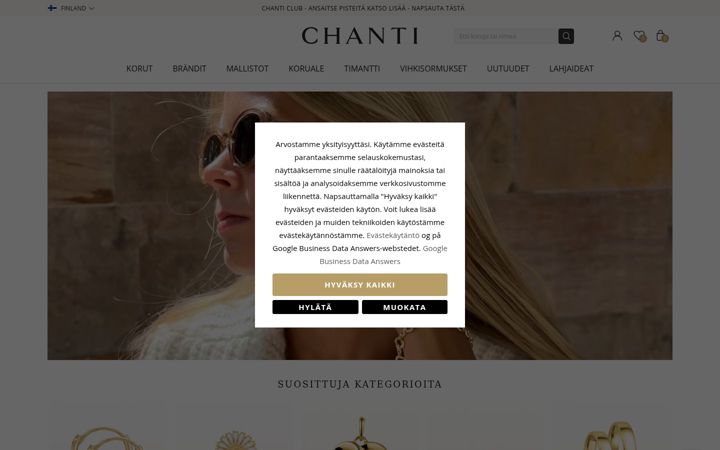 Screenshot di chanti.fi
