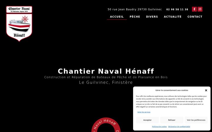 Captura de ecrã de chantier-naval-henaff.fr
