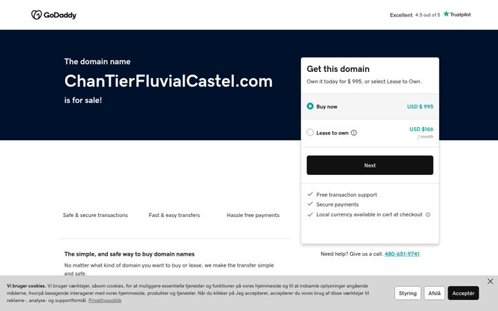 Screenshot of chantierfluvialcastel.com