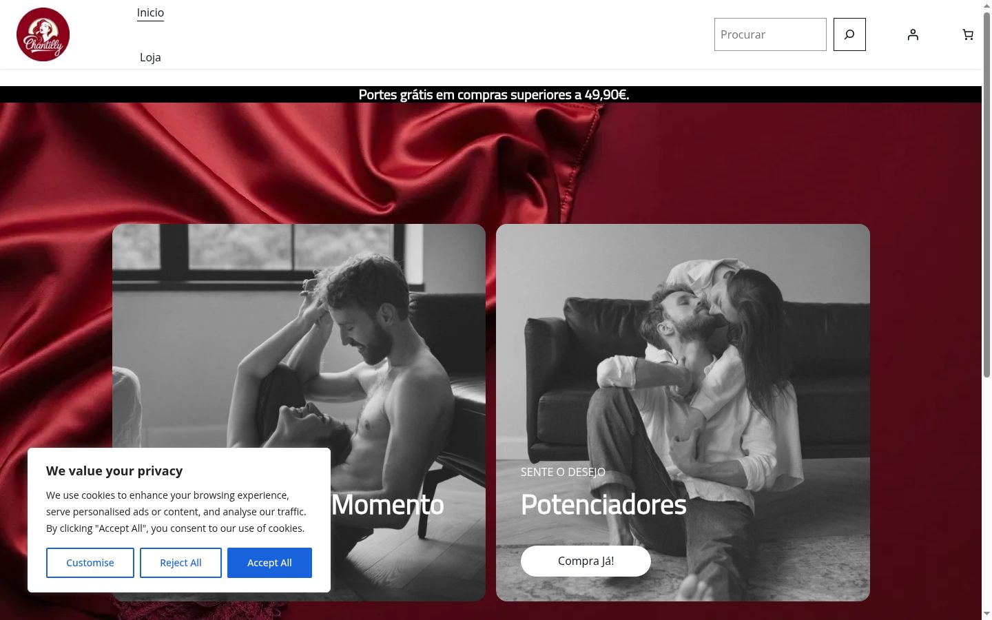 Capture d'écran de la bannière de consentement affichée avant toute interaction