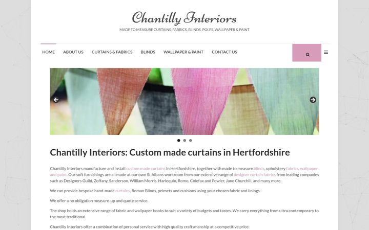 Screenshot of chantillyinteriors.com