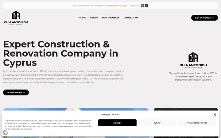 Screenshot of chantoniou.com