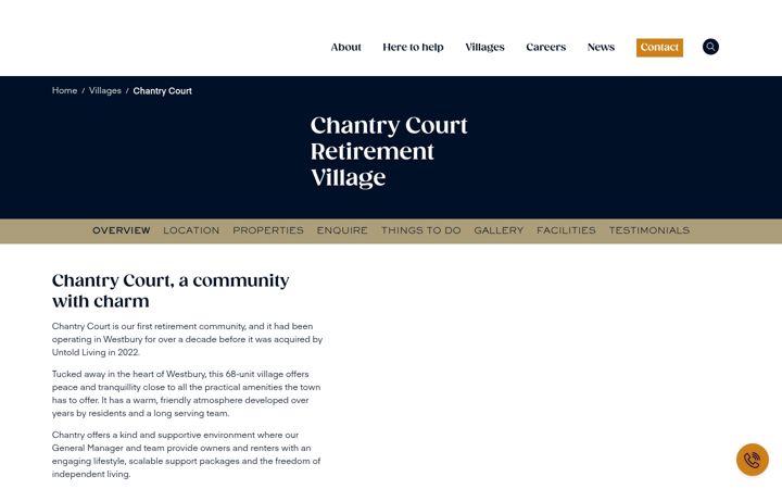 Screenshot of chantrycourt.com
