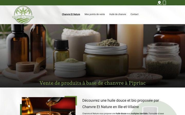 Posnetek zaslona chanvreetnature.fr