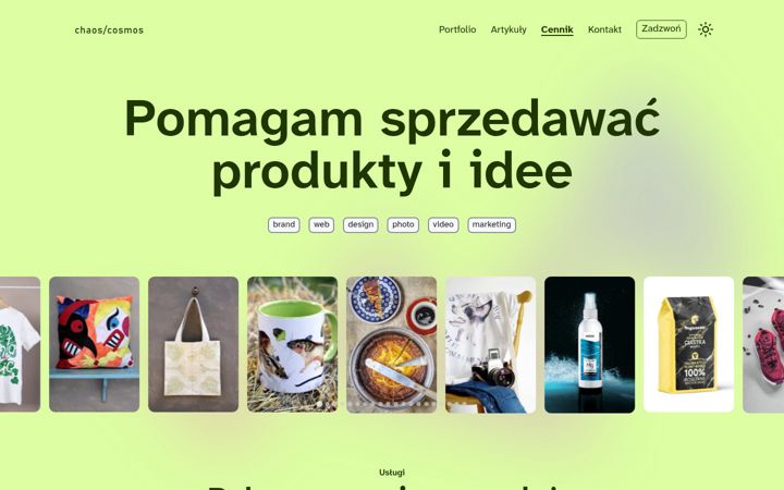 Screenshot ta' chaoscosmos.pl