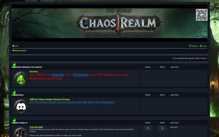Snímek obrazovky chaosrealm.co