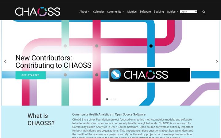 Screenshot of chaoss.community