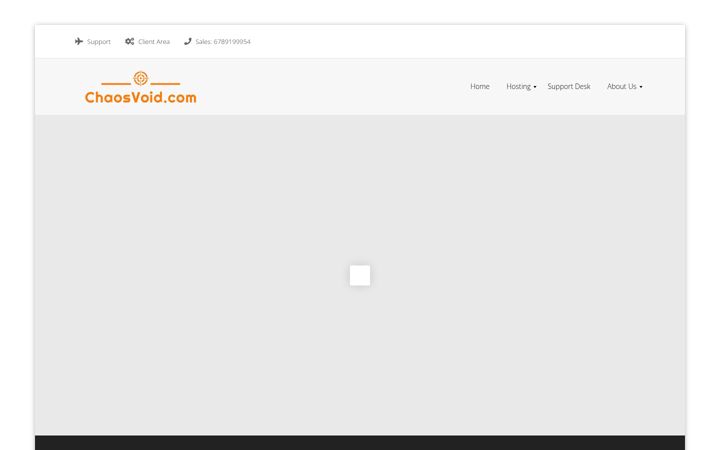 Screenshot of chaosvoid.com