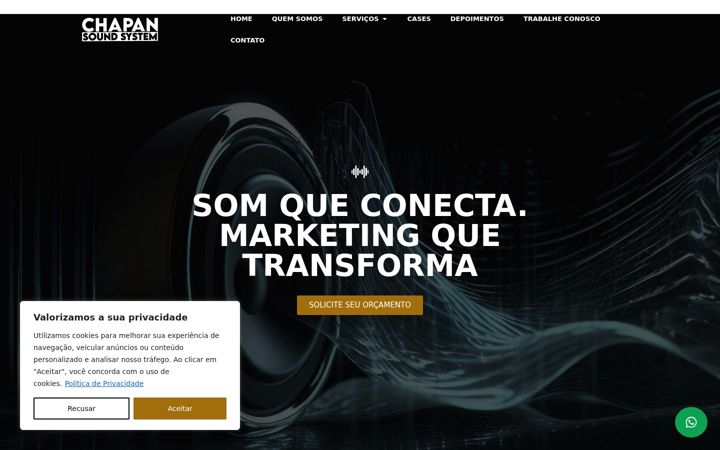 Captura de ecrã de chapan.com.br