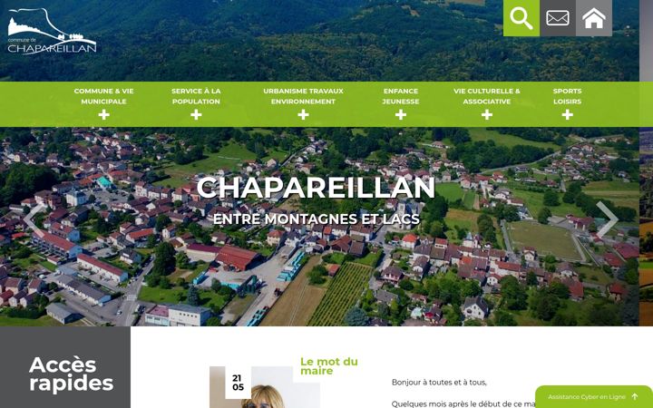 Posnetek zaslona chapareillan.fr