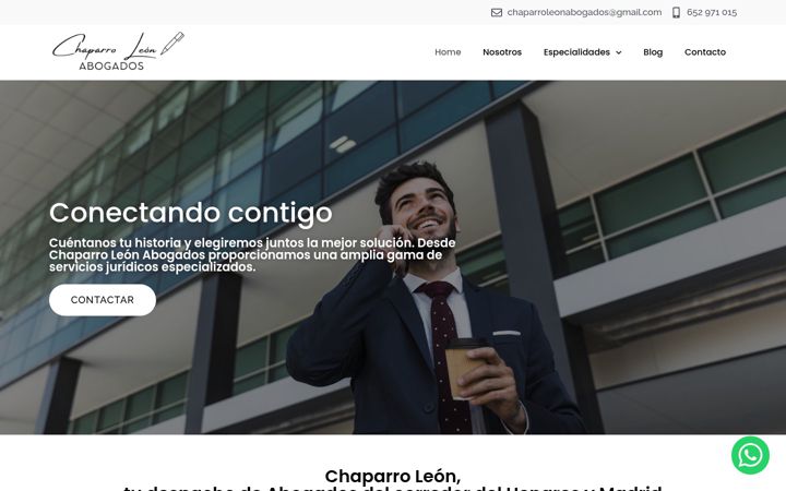 Screenshot di chaparroleonabogados.es