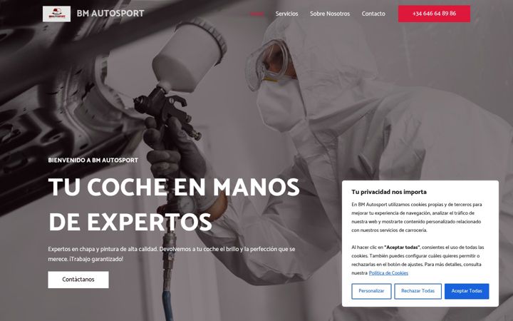 Screenshot of chapaypinturabmautosport.com