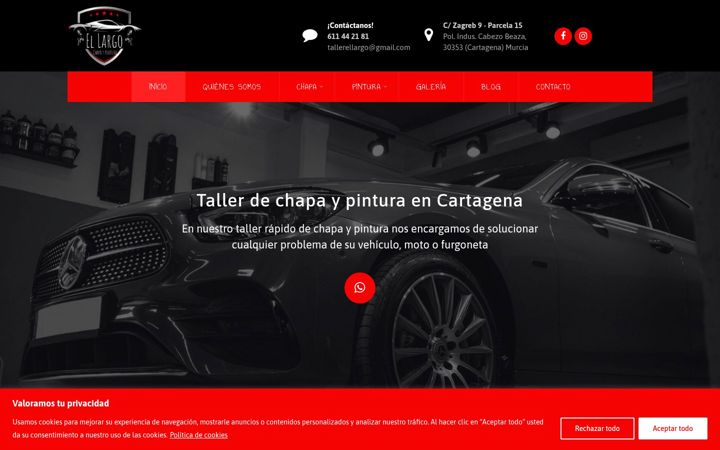 Screenshot di chapaypinturaellargo.es