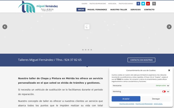 Screenshot di chapaypinturamerida.es