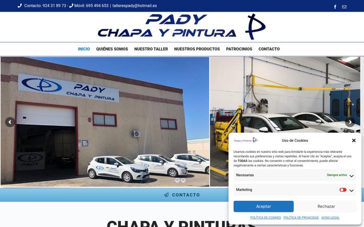 Screenshot di chapaypinturaspady.es