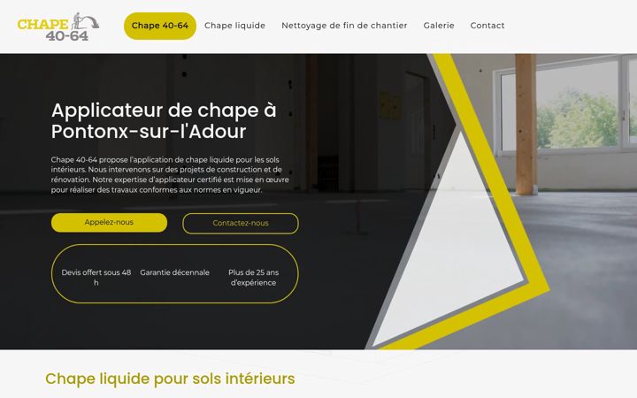 Ekraanipilt saidist chape4064.fr