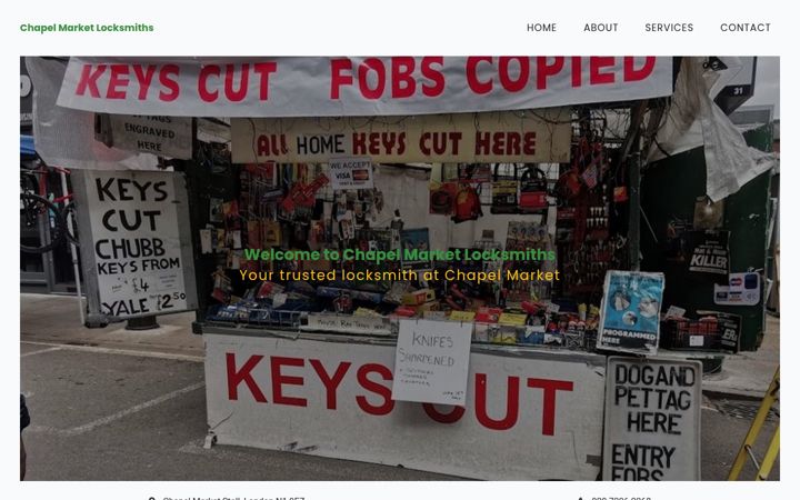 Captura de pantalla de chapel-market-locksmiths.co.uk