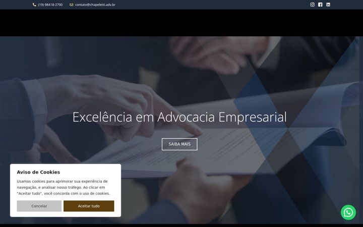 Screenshot di chapeletti.adv.br