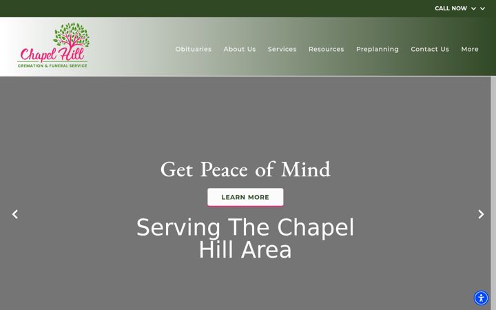 Screenshot of chapelhillfuneralandcremation.com