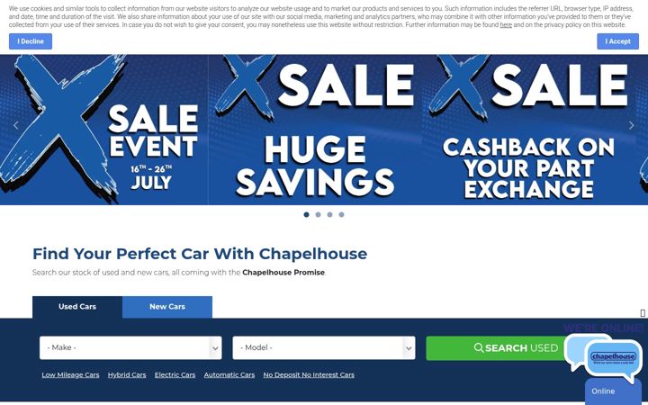 Screenshot of chapelhouse.co.uk