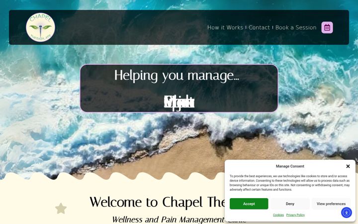 Screenshot ta' chapeltheraplate.co.uk